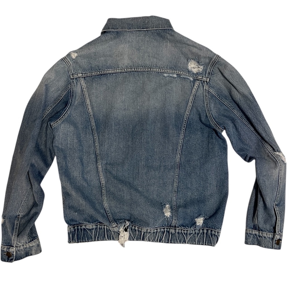 SER.O.YA Oversized Unisex Ryan distressed denim jacket. Men’s M / Women’s L - Picture 2 of 9